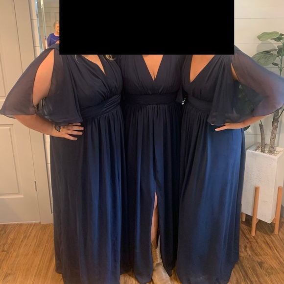 After Six Bridesmaids Dress Midnight Blue - Picture 4 of 4